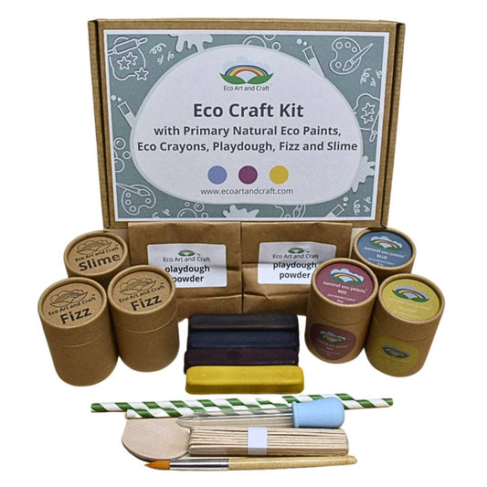 Eco Craft Kit - Natural Eco Paints, Slime, Fizz, Playdough, Crayons and tools: Wholesale