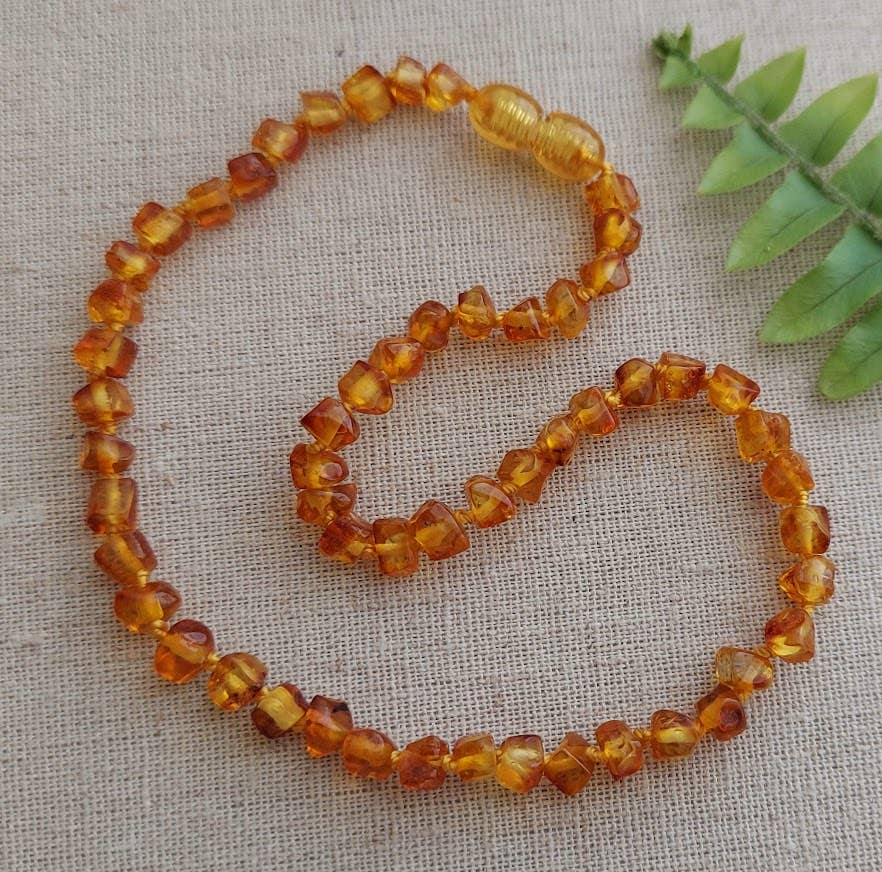 FACETED Honey Baltic Amber Necklace