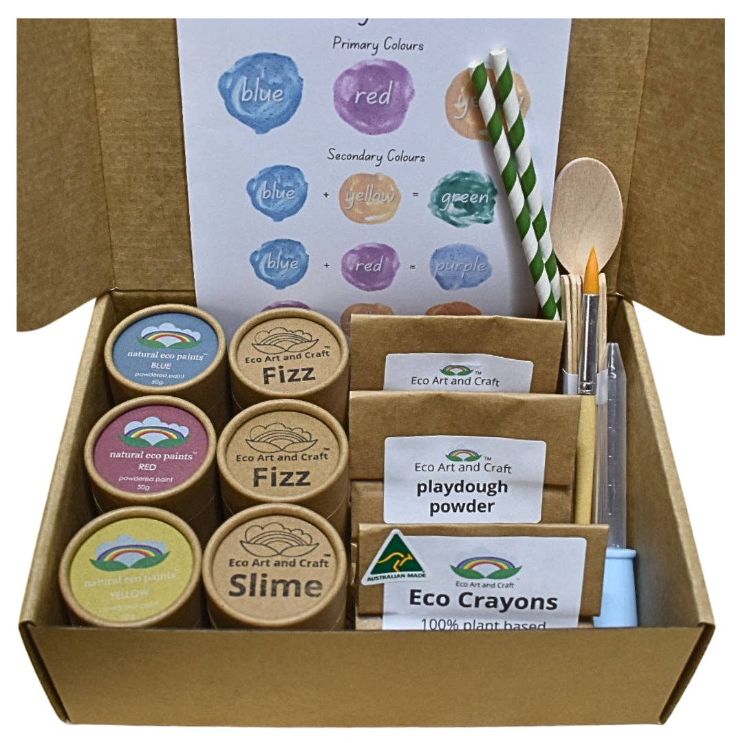 Eco Craft Kit - Natural Eco Paints, Slime, Fizz, Playdough, Crayons and tools: Wholesale