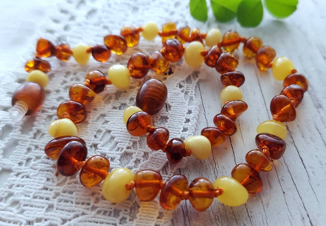 Deluxe Cognac Butter Baltic Amber Necklace w/ Tag Cert ♥️