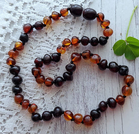 Deluxe Honey Cherry Baltic Amber Necklace w/ Tag Cert ♥️ GIA