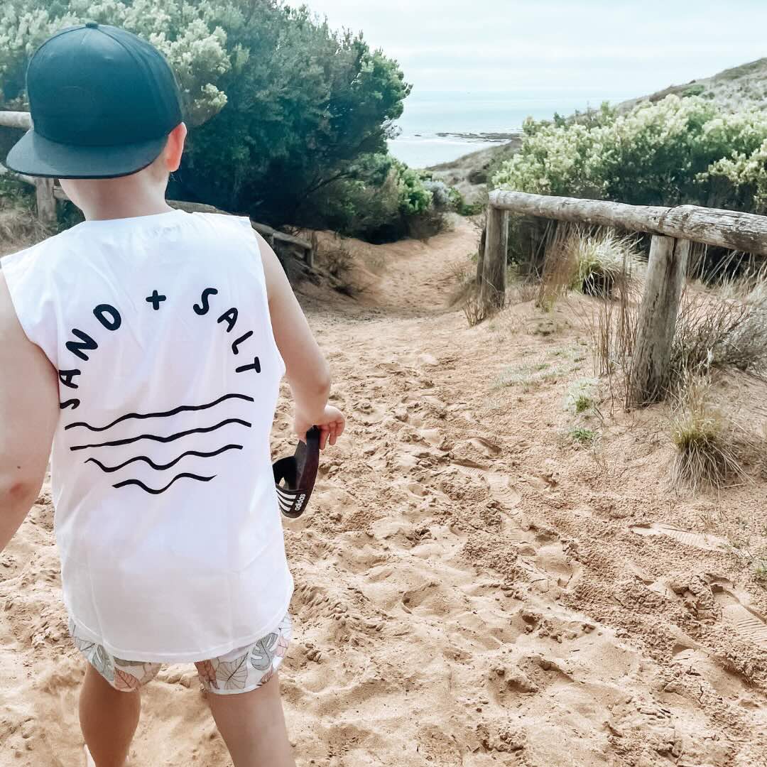 SAND + SALT RAW TANK- KIDS TODDLER TEEN