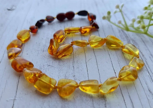 Deluxe Rvs Ombre Baltic Amber Necklace w/ Tag Cert & GIA ♥️