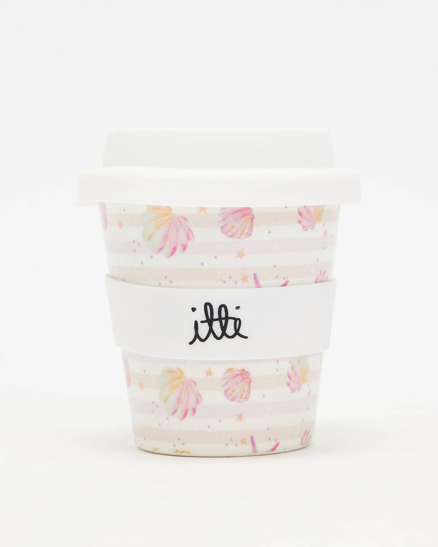 Itti Bamboo Baby Cino Cup + 2 Straws - Seashells