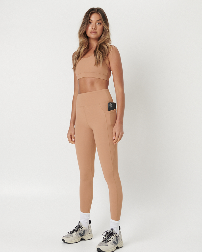 Bella Full Length Leggings - Camel