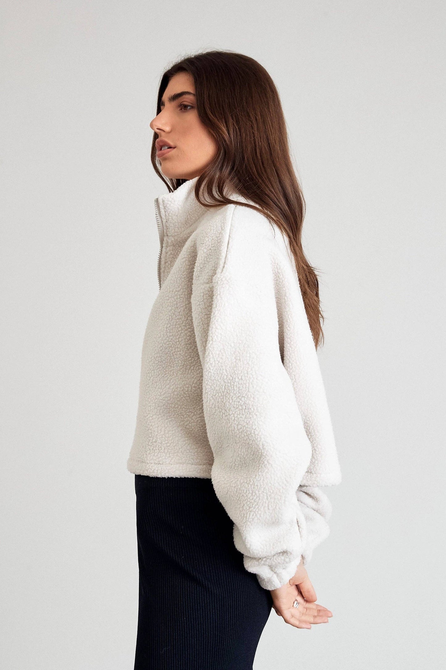 Cosy 1/2 Zip Crop Fleece